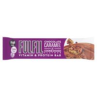 FULFIL Chocolate Caramel Caramel & Cookie Dough Flavour Vitamin & Protein Bar 55g