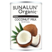 Bunalun Organic Cooking Coconut Milk 400ml