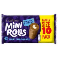 Cadbury 10 Mini Rolls Milk Chocolate Family Size