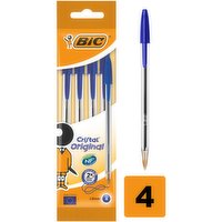BIC Cristal Original Pens Blue x4