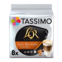 Tassimo L'OR Caramel Latte Macchiato Coffee Pods x8