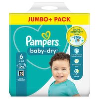Pampers Baby-Dry Size 6, 62 Nappies