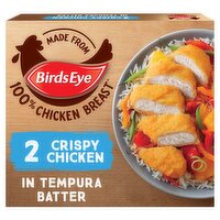 Birds Eye 2 Crispy Tempura Battered Chicken Breast Steaks 170g