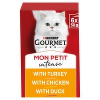 Gourmet Mon Petit Intense Fine Cuts with Turkey, Chicken & Duck 6 x 50g (300g)