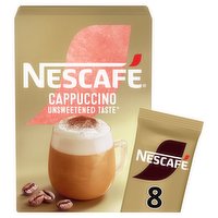 Nescafe Cappuccino Unsweetened Instant Coffee 8 x 14.2g Sachets