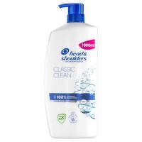 Head & Shoulders Classic Clean Anti-Dandruff Shampoo, Up To 100% Dandruff Protection, 1 L