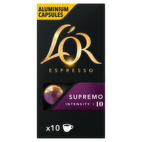L'OR Espresso Supremo Coffee Pods X10 Intensity 10