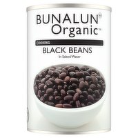 Bunalun Organic Black Beans in Salted Water 400g