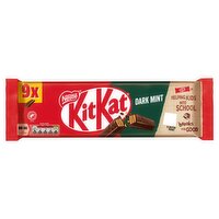 Kit Kat 2 Finger Dark Mint Chocolate Biscuit Bar Multipack 9 Pack 20.7g