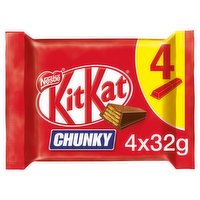 Kit Kat Chunky Milk Chocolate Bar 32g 4 Pack