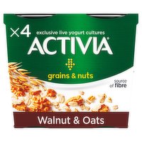 Activia Walnut & Oats Yogurt 4 x 120g (480g)