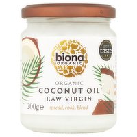 Biona Organic Coconut Oil Raw Virgin 200g
