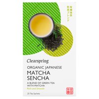 Clearspring Organic Japanese Matcha Sencha Green Tea 20 x 1.8g (36g)