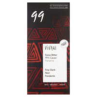 Vivani Fine Dark Chocolate 99% 80g