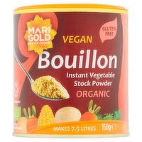 MARIGOLD HEALTH FOODS Organic Bouillon Instant Vegetable Stock Powder 150g
