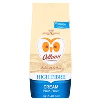 Odlums High Fibre Cream Plain Flour 1kg
