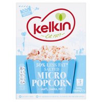 Kelkin Salted Micro Popcorn 3 x 80g (240g)