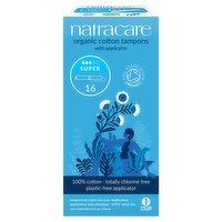 Natracare 16 Super Organic Cotton Tampons with Applicator