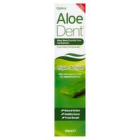 AloeDent Triple Action Aloe Vera Fluoride Free Toothpaste 100ml