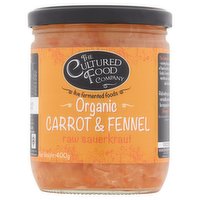 The Cultured Food Company Organic Carrot & Fennel Raw Sauerkraut 400g