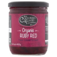 The Cultured Food Company Organic Ruby Red Raw Sauerkraut 400g