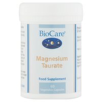 BioCare Magnesium Taurate Food Supplement 60 Vegetable Capsules