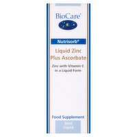 BioCare Nutrisorb Liquid Zinc Plus Ascorbate 30ml