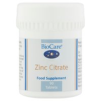 BioCare Zinc Citrate Food Supplement 90 Tablets