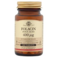 Solgar Folacin (Folic Acid) 400μg 100 Tablets