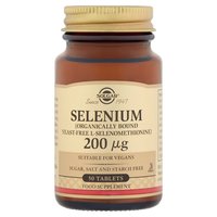 Solgar Selenium (Organically Bound Yeast-Free L-Selenomethionine) 200 μg 50 Tablets