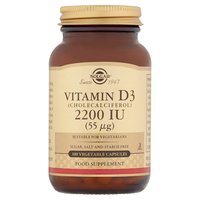 Solgar Vitamin D3 2200 IU (55 µg) 100 Vegetable Capsules