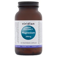 Viridian High Potency Magnesium 300mg 120 Vegetarian Capsules