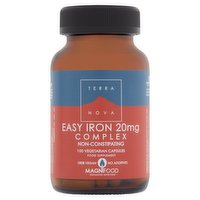 Terra Nova Easy Iron 20mg Complex Non-Constipating 100 Vegetarian Capsules