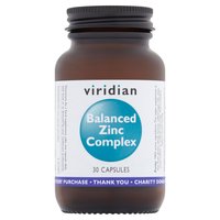 Viridian Balanced Zinc Complex 30 Capsules