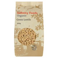 Infinity Foods Organic Green Lentils 500g