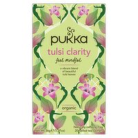 Pukka Organic Tulsi Clarity 20 Herbal Tea Sachets 36g