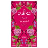 Pukka Love Organic 20 Herbal Tea Sachets 24g