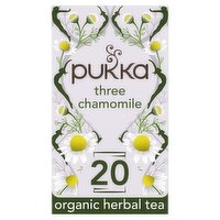 Pukka Three Chamomile 20 Organic Herbal Tea Bags 30g