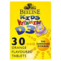 Beeline Kids Vitamin D3 3+ Years 30 Orange Flavoured Chewable Tablets