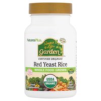 Natures Plus Source of Life Garden Red Yeast Rice 60 Vegan Capsules