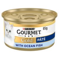 GOURMET Gold Pate Ocean Fish Wet Cat Food 85g