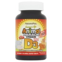 NaturesPlus Source of Life Animal Parade 90 Animal-Shaped Tablets