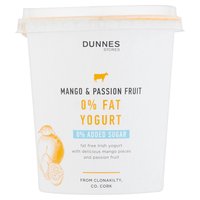 Dunnes Stores Mango & Passion Fruit 0% Fat Yogurt 400g