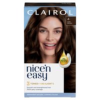 Clairol Nice'n Easy Hair Dye, 4 Dark Brown