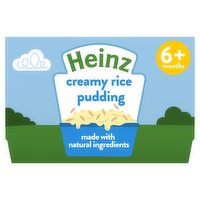 Heinz By Nature Creamy Rice Pudding 6+ Months Baby Food 4 x 100g