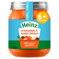 Heinz By Nature Sweet Potato & Tender Chicken Baby Food Jar 6+ Months 120g