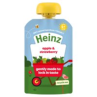 Heinz Apple & Strawberry Baby Food Fruit Pouch 6+ Months 100g