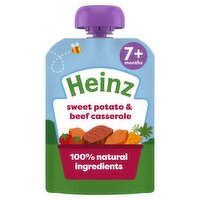 Heinz Sweet Potato & Beef Casserole Baby Food Pouch 7+ Months 130g