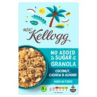 W.K Kellogg No Added Sugar Coconut, Cashew & Almond Granola 570g