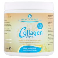 HealthReach Collagen Pure Food Supplement Lemon Flavour Powder 120g